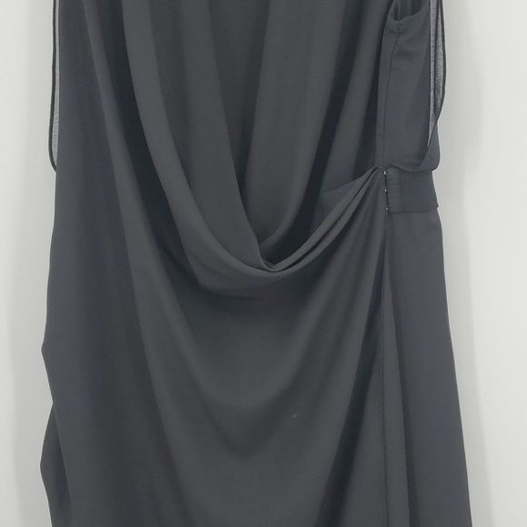 City Chic Elegant Black Asymmetrical Dress - Picture 14 of 16
